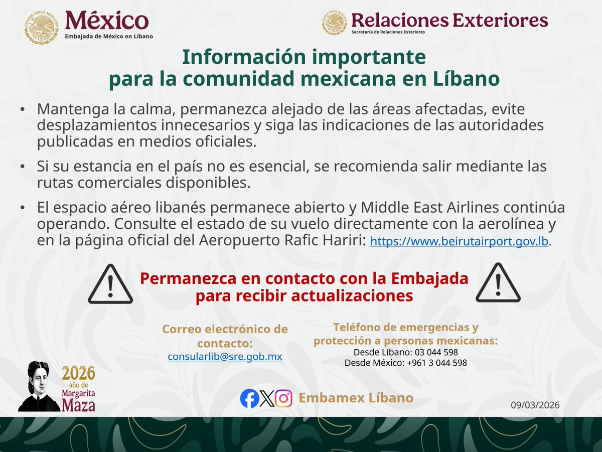 Embamex Líbano tweet media