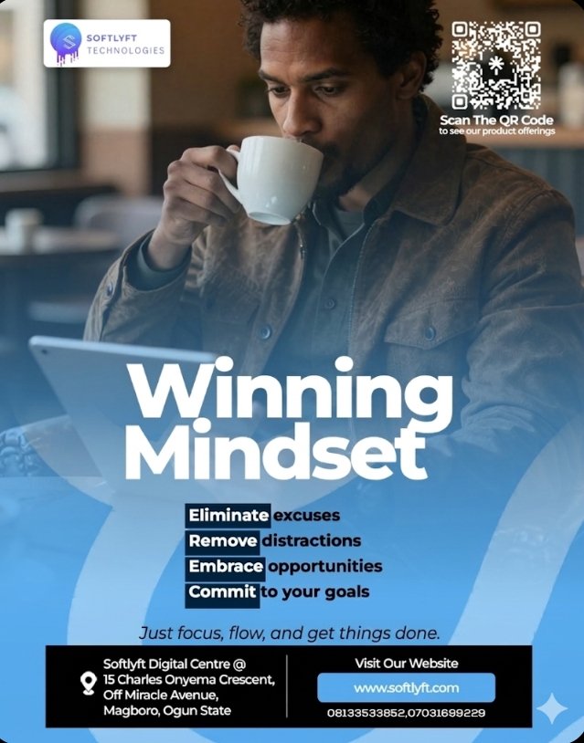 softlyft's tweet photo. New Week, New Execution.
​A winning mindset isn’t just about having a great idea—it’s about the discipline to follow through. 

#NewWeekNewGoals #ProductivityMindset #SoftlyftTech #Innovation #ExecutionIsKey https://t.co/7rQKPbpSnG