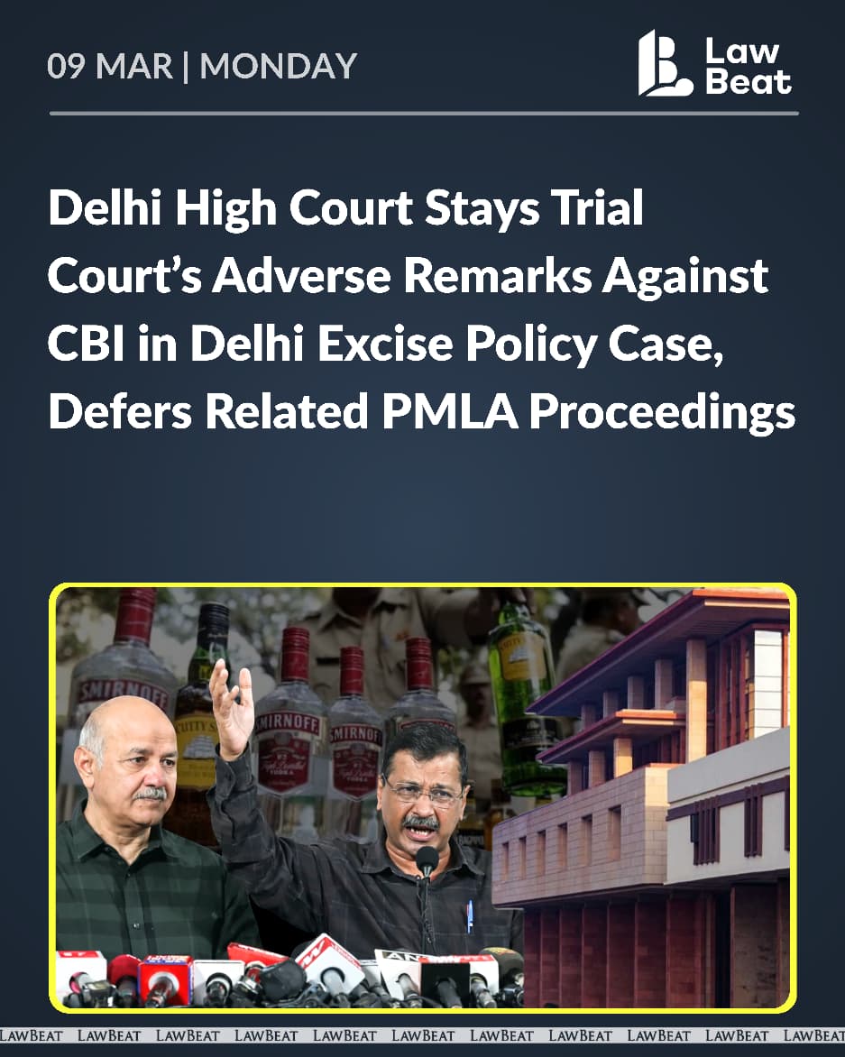 LawBeatInd's tweet image. Some scathing remarks have been made against the investigation officers which at this stage was uncalled for, and therefore the operation of the order in that respect be stayed, #DelhiHighCourt said.

#CBI #DelhiExcisePolicy #LiquorScam
Read more: lawbeat.in/news-updates/d…