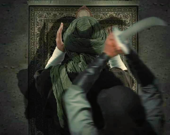 path2peace_'s tweet photo. 'On the 19th of Ramadan the world witnessed one of the most painful tragedy when Imam Ali (as) struck with a poisoned sword by Ibn e Muljim while he was in prayer at the mosque of Kufa.' https://t.co/5Rrcqwu3S7