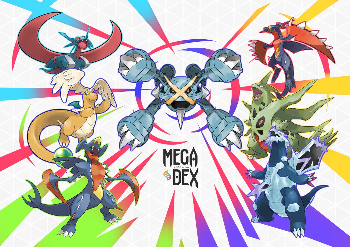 blawn_z's tweet image. [FANART]
mega psuedo-legends pokemon in official art style 
sorry i've been busy lately. now i come back posting this.
#PokemonLEGNDSZA #psuedopokemon #garchomp #baxcalibur