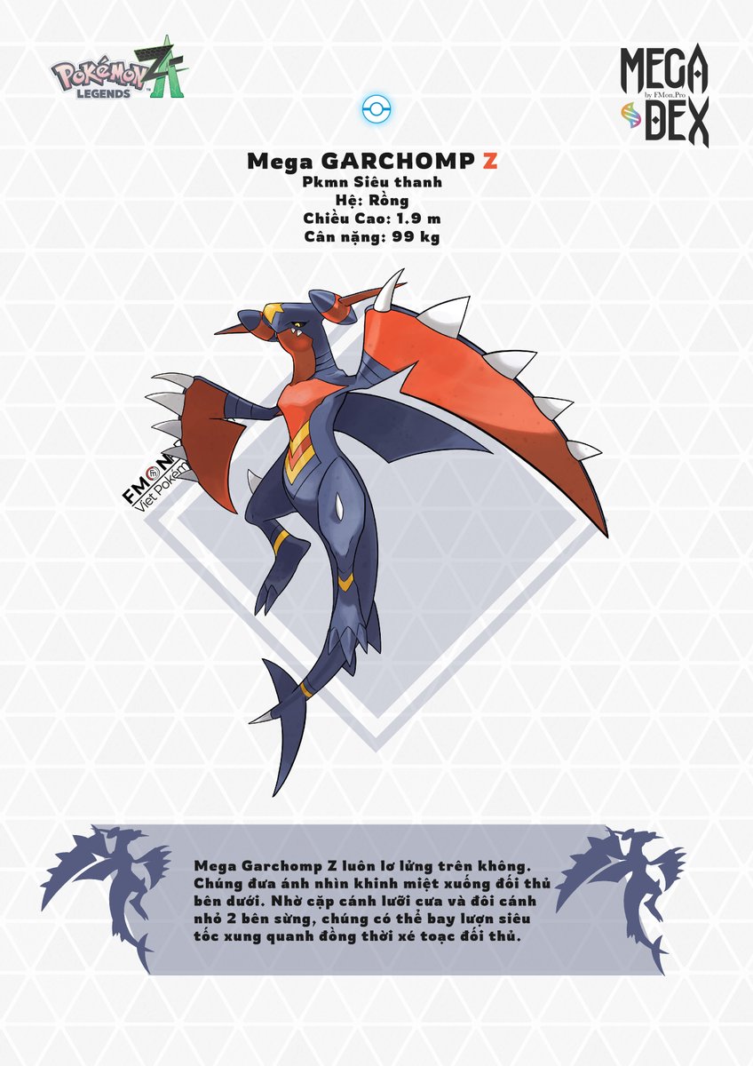 blawn_z's tweet image. [FANART]
mega psuedo-legends pokemon in official art style 
sorry i've been busy lately. now i come back posting this.
#PokemonLEGNDSZA #psuedopokemon #garchomp #baxcalibur