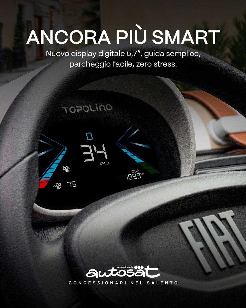 GruppoAutosat's tweet photo. Nuova @Fiat  Topolino.
Pensata per muoversi con semplicità in città. La nuova versione con più colore, tecnologia e praticità, con il  display da 5,7” e una guida ancora più intuitiva. 🚘
📍Passa da @GruppoAutosat  a scoprirla https://t.co/0yZ4wKH4sd