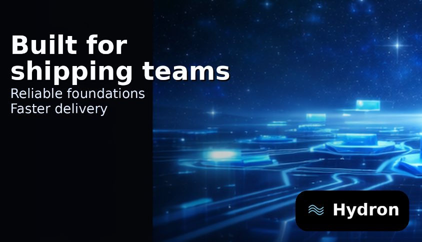 hydronchainL1's tweet photo. Hydron is built to support teams shipping real products.
Reliable foundations make faster delivery possible. https://t.co/fmC363mJxJ