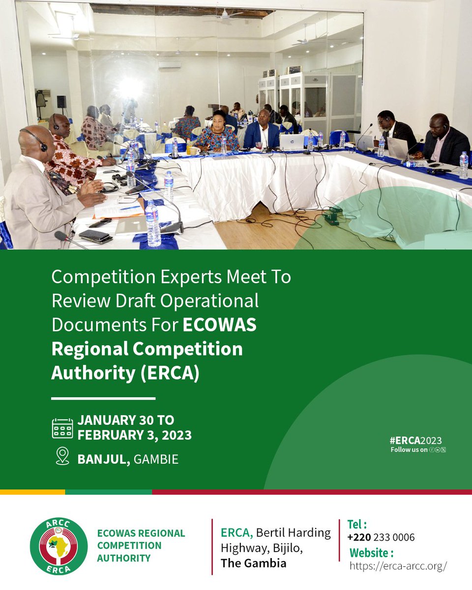ECOWAS Regional Competition Authority Official tweet media