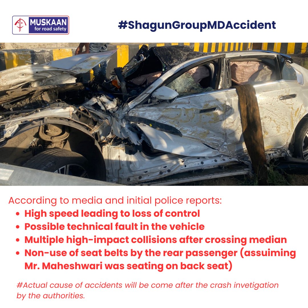 MUSKAAN: foundation for road safety tweet media