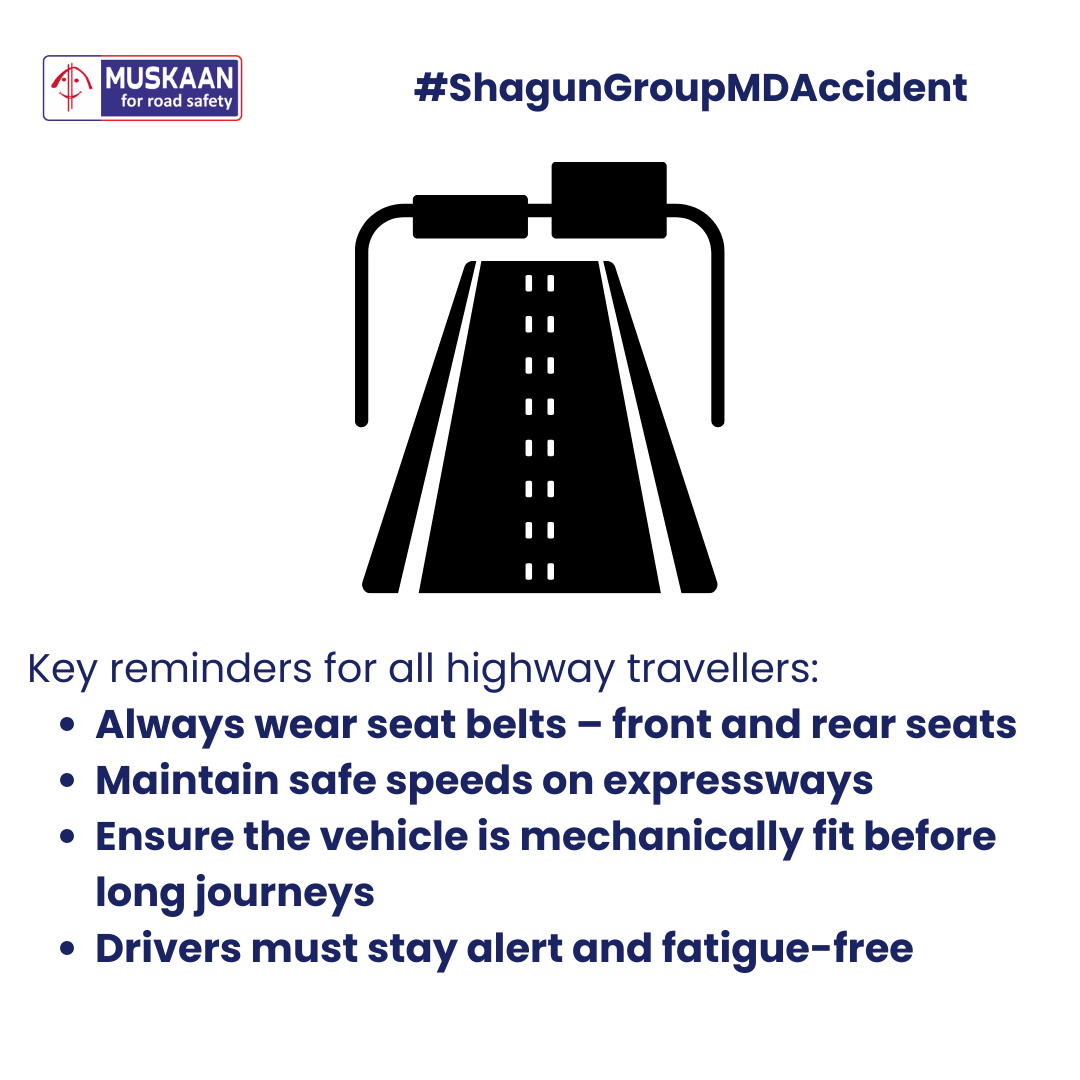 MUSKAAN: foundation for road safety tweet media