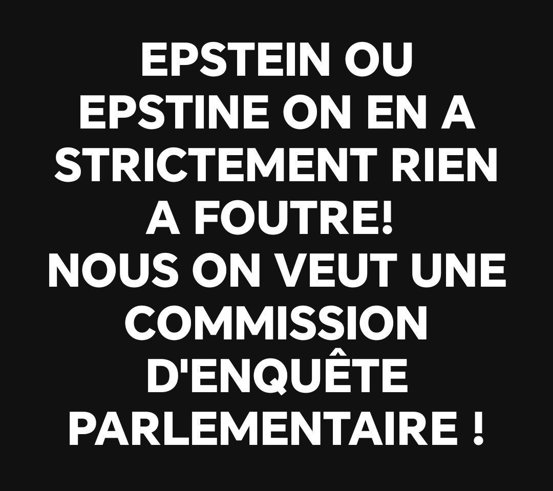 DomiBzh's tweet image. Qd on en arrive à attaquer aussi bassement, c'est qu'on n'a plus aucun argument valable. #Hollande #Guedj #Faure..

Au passage, ont-ils signé pour la commission d'enquête sur Epstein?
Car nous voulons savoir.
Sinon, POURQUOI n'ont-ils pas signé❓
Car ils ne veulent pas savoir❓
.