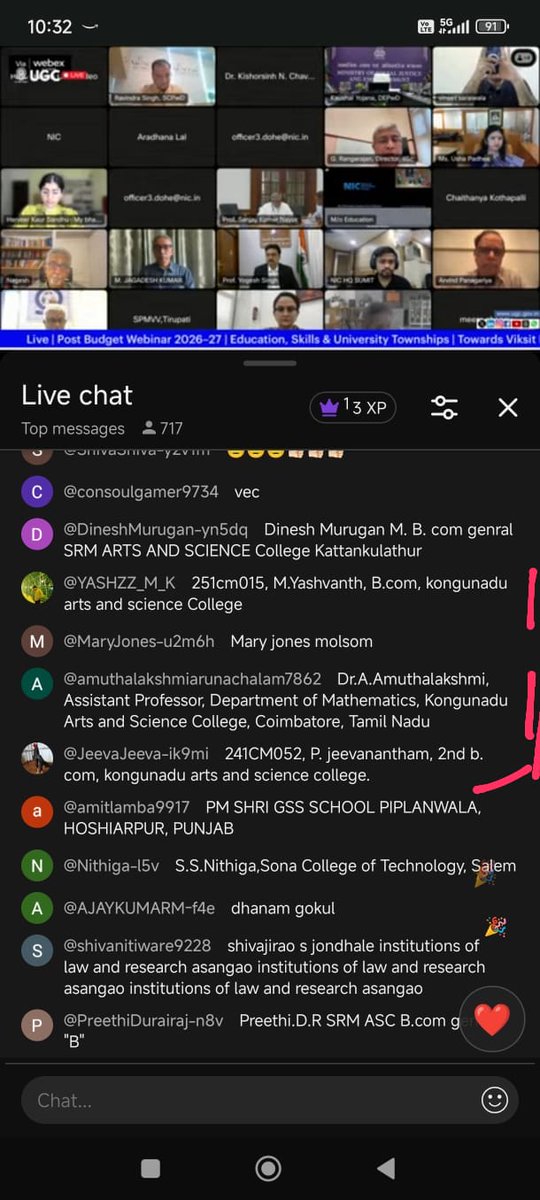 kasccbe's tweet photo. Kongunadu Arts and Science College (Autonomous), Coimbatore participated in the Post Budget Webinar, Organised by Innovation Cell, Ministry of Education held on 9.03.2026. https://t.co/hwF3VSEW0U
