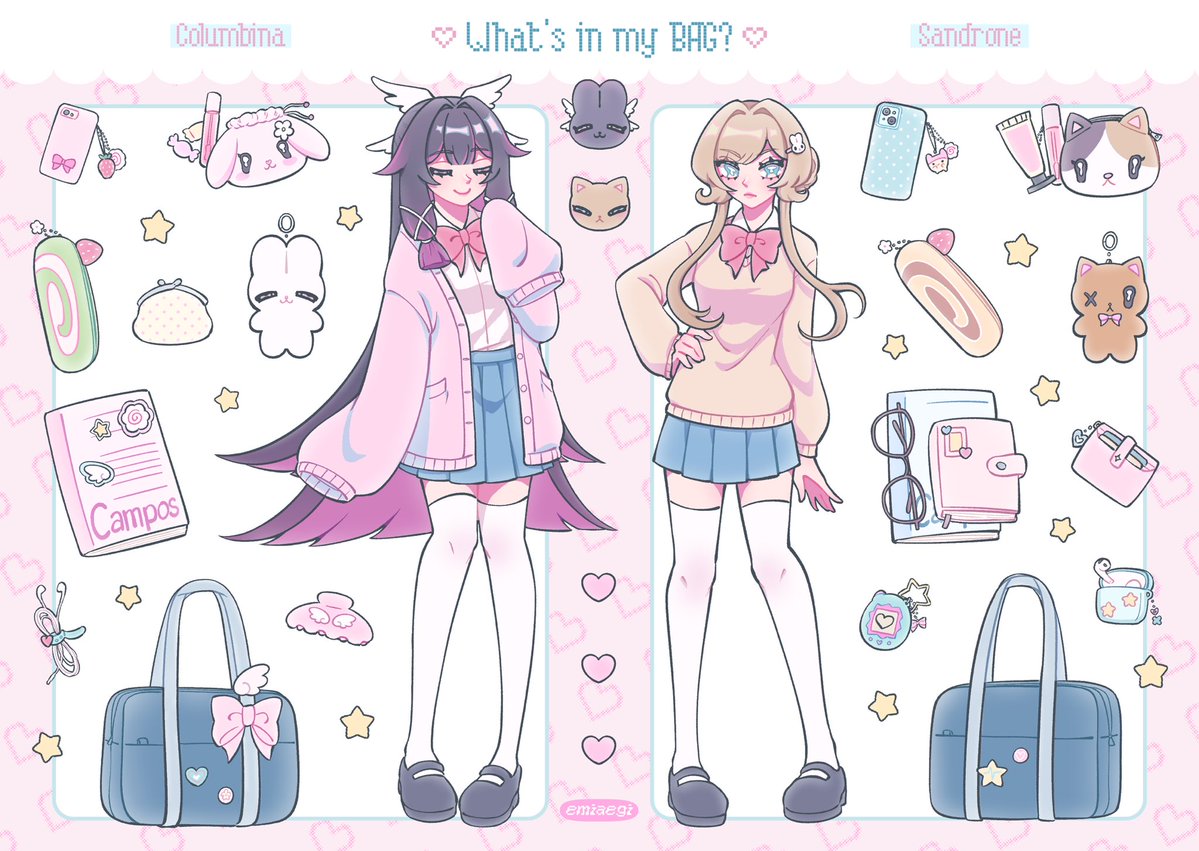 whats in my bag? 👜🎀 #sandbina #cf22