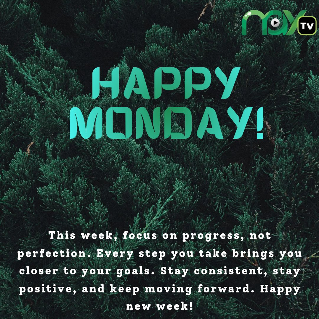 officialmaytv's tweet photo. A new week, a new opportunity to grow. 
Focus on progress, not perfection. Every small step counts and brings you closer to your goals. Stay consistent, stay positive, and keep moving forward.
Happy New Week! ✨
#MondayMotivation #NewWeekNewGoals https://t.co/9PBaeSRqVZ