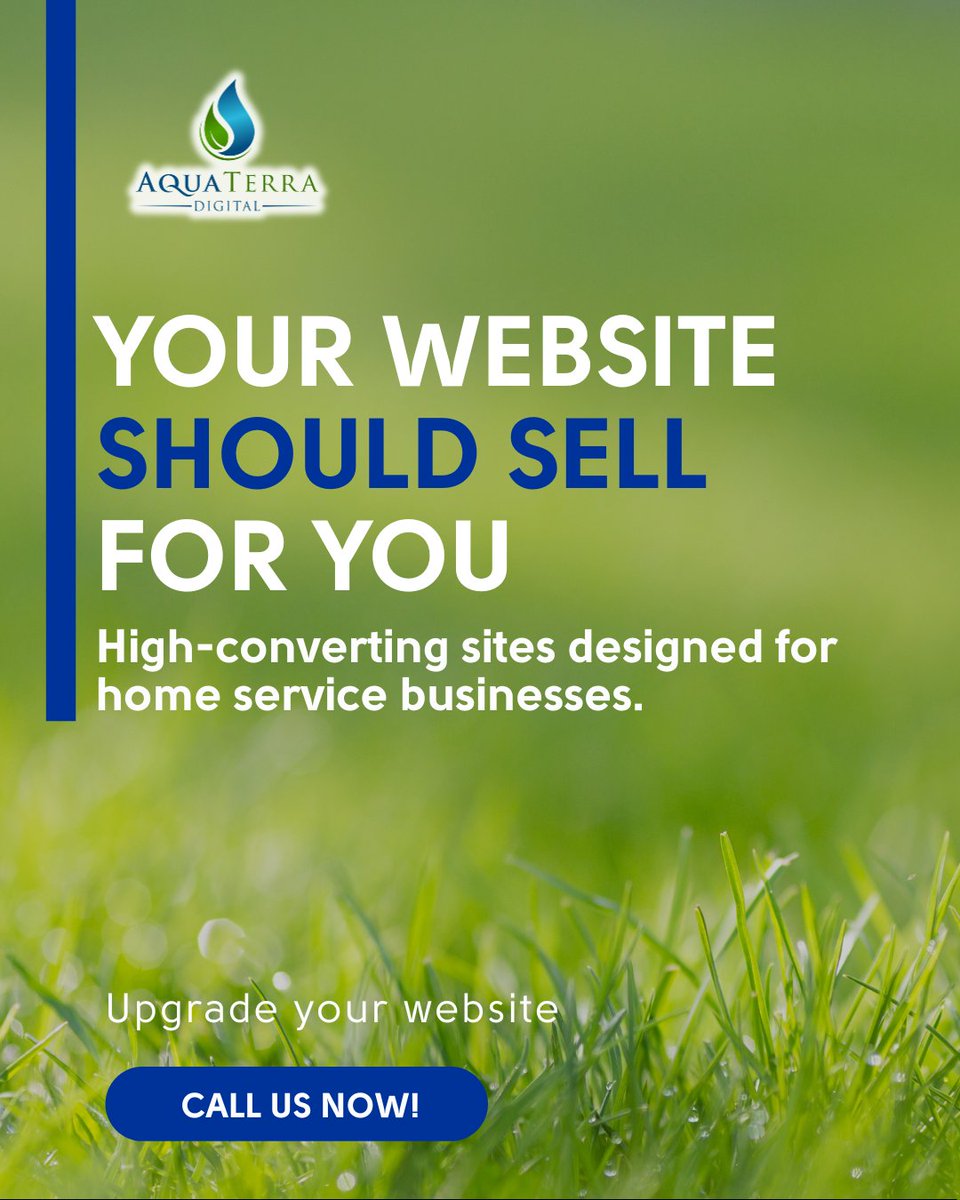 ATDexperts's tweet photo. Your website should work 24/7 bringing in leads. If it’s not converting visitors into customers, it’s time for an upgrade. AquaTerra Digital builds websites that help green industry businesses grow faster. https://t.co/rd3eEYbI9w
