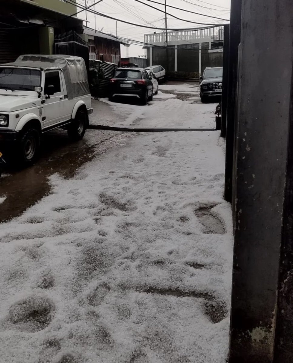Hailstorms in kohima, Nagaland 

9th March 2026
