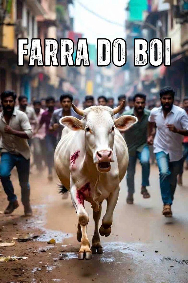 enf_intensiva's tweet photo. Você sabe o que é a FARRA DO BOI?
Um boi corre desesperado por uma rua do litoral de Santa Catarina. Ele não está brincando. Ele está tentando sobreviver.
Atrás dele, dezenas de pessoas gritando, levando em suas mãos pedras, paus e qualquer objeto que possa machucar o animal. https://t.co/mI6ms4APST