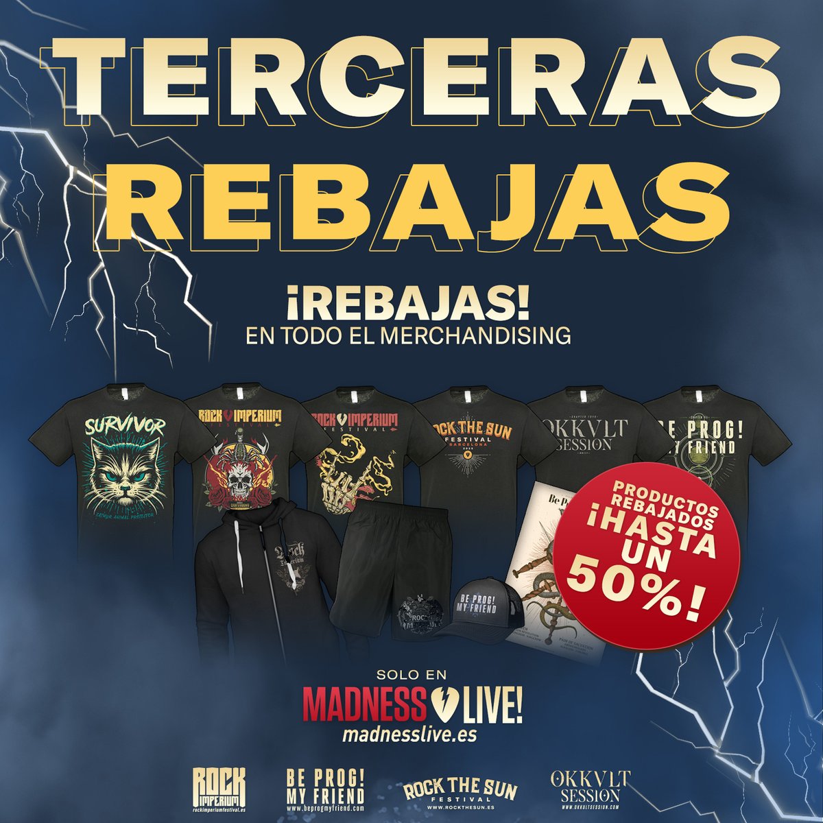 OkkultSession's tweet photo. 📣 ¡TERCERAS REBAJAS EN TODO NUESTRO MERCHANDISING!📣

¡No las dejes pasar! 💸 Entra en nuestra página web y benefíciate ya de hasta un 50% de descuento en todos nuestros productos de merchandising. ¡Corre que vuelan! 🏃‍♀️‍➡️

Visita 👉 https://t.co/uIiQYVkx9i https://t.co/Xlgo1LoZYJ