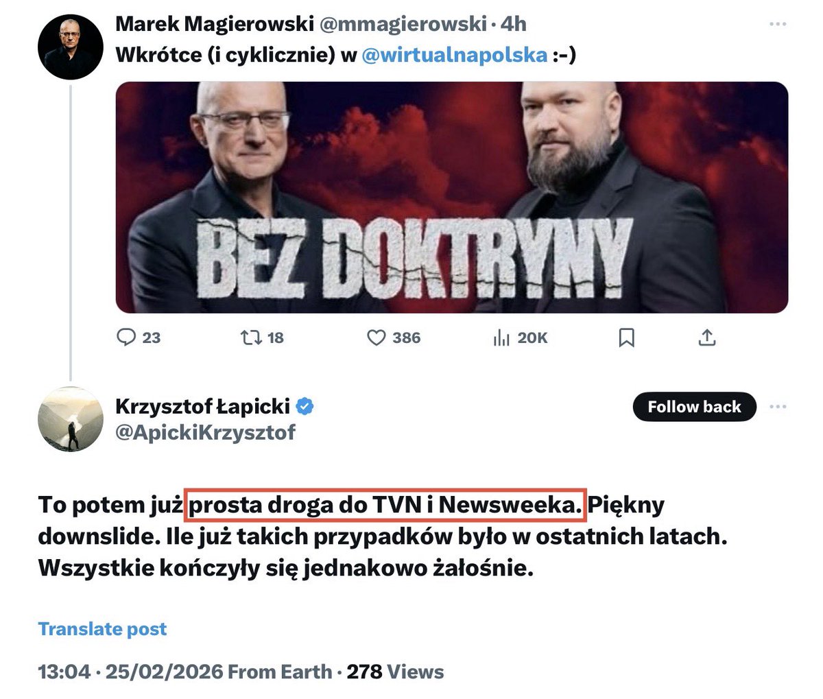 Marek Magierowski tweet media