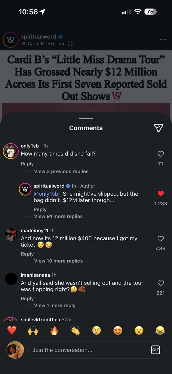 🔥 😮‍💨😮‍💨 #LittleMissDramaTour <a href="/iamcardib/">Cardi B</a>
