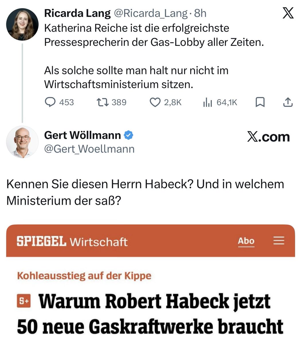 Es war von Anfang an klar, dass die Kombi Energiewende mit Wind und Sonne ohne Kernenergie zwingend Gaskraftwerke erfordert (was aktuell noch Kohlekraftwerke übernehmen). Schon <a href="/peteraltmaier/">Peter Altmaier</a> hat darauf verwiesen. Dann Habeck, nur sich kleinlaut mit „H2-ready“ rausredend. Aber