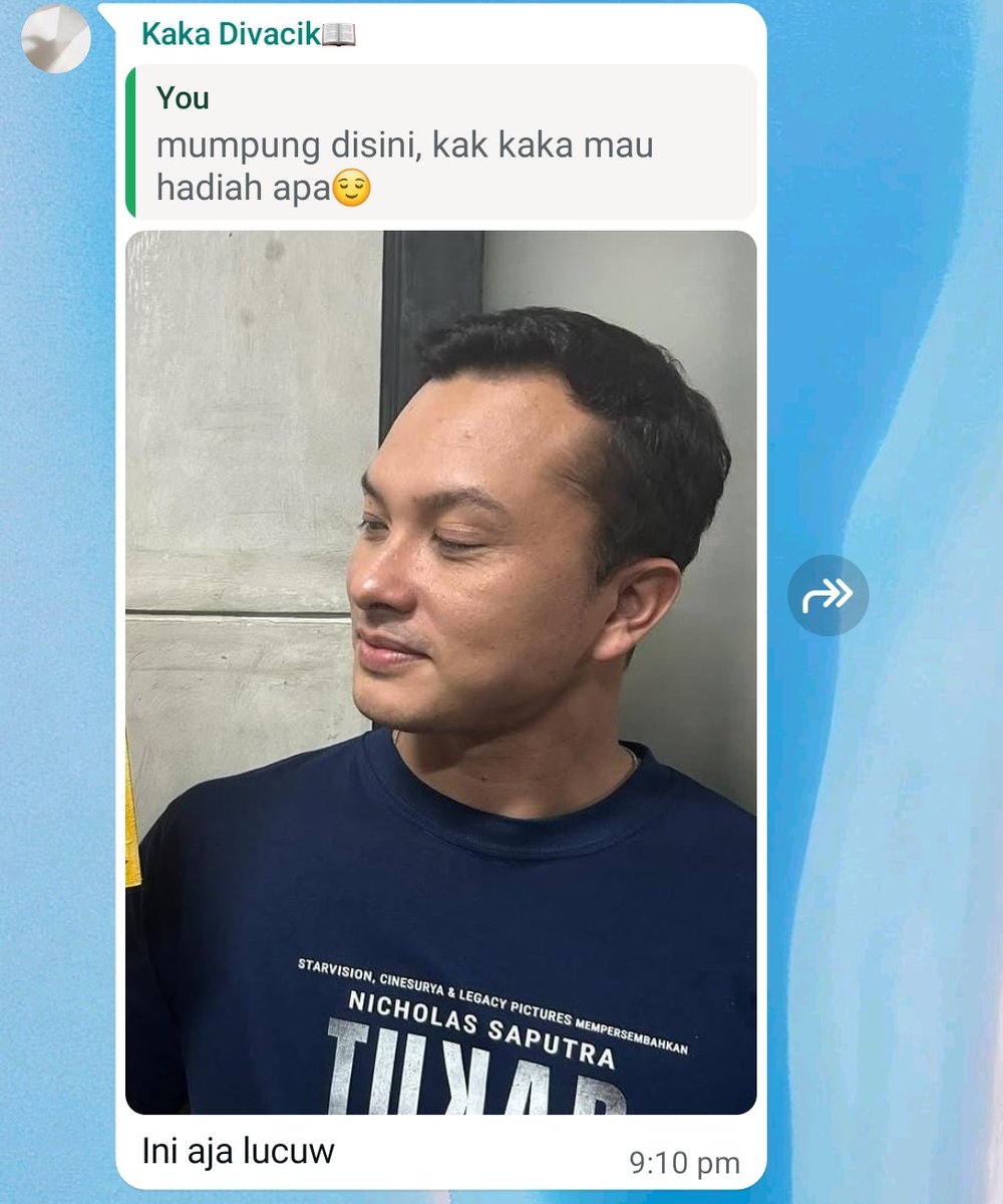 bang temanku mau ultah, tolong ucapin dong 😌 <a href="/nicsap/">Nicholas Saputra</a>