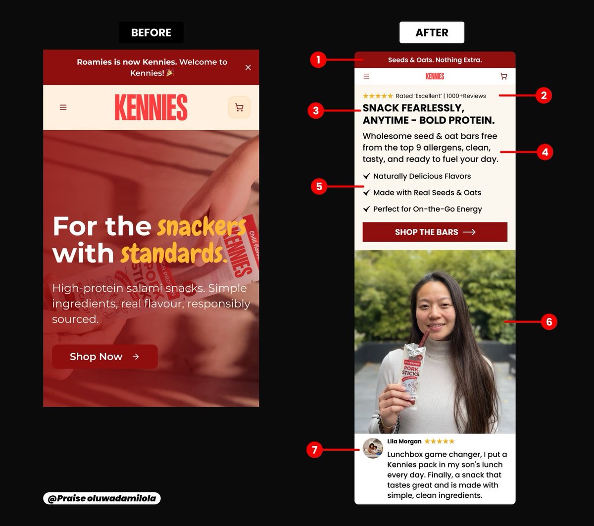 oluwadamil50842's tweet image. Before → After

Before:
– No clear value
– No trust signals
– Text-heavy
– Weak mobile flow

After:
– Clear headline
– Reviews upfront
– Scannable benefits
– Mobile-first CTA

This is how you stop leaking sales.

#Ecommerce #conversionrate #landingpagedesign #Shopify #CRO