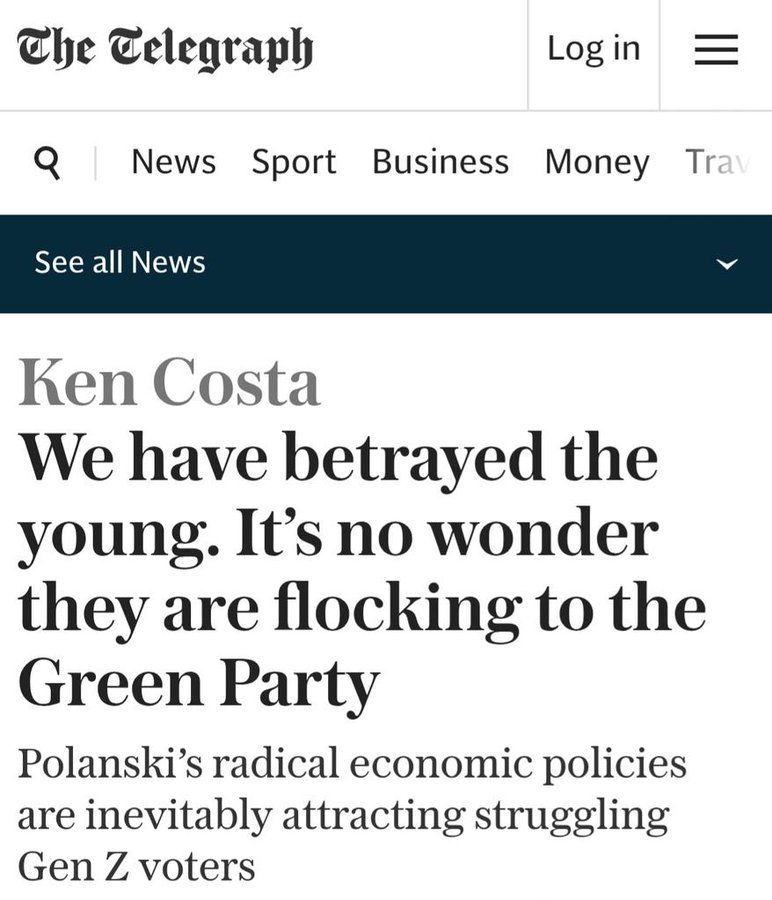The Green Party's policies aren't radical, just ones used in Portugal, Spain, Norway, Iceland, Finland, Denmark...

You know our very successful, very happy European neighbours.