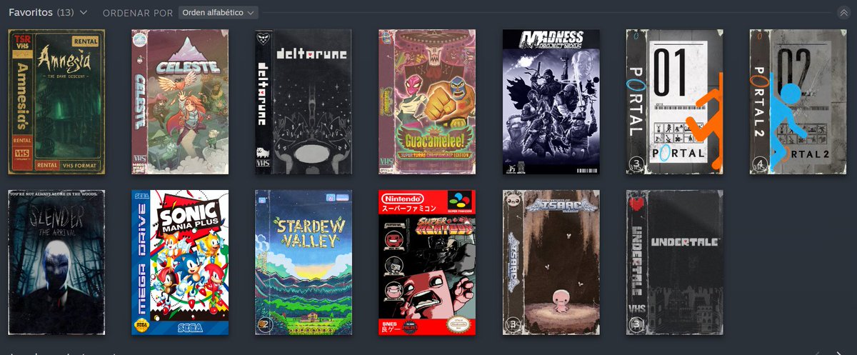 La gente que se dedica a hacer diseños de carátulas pulentos se merecen el cielo...

Gracias a eso ahora mi biblioteca de Steam es un 50% más bonita :3