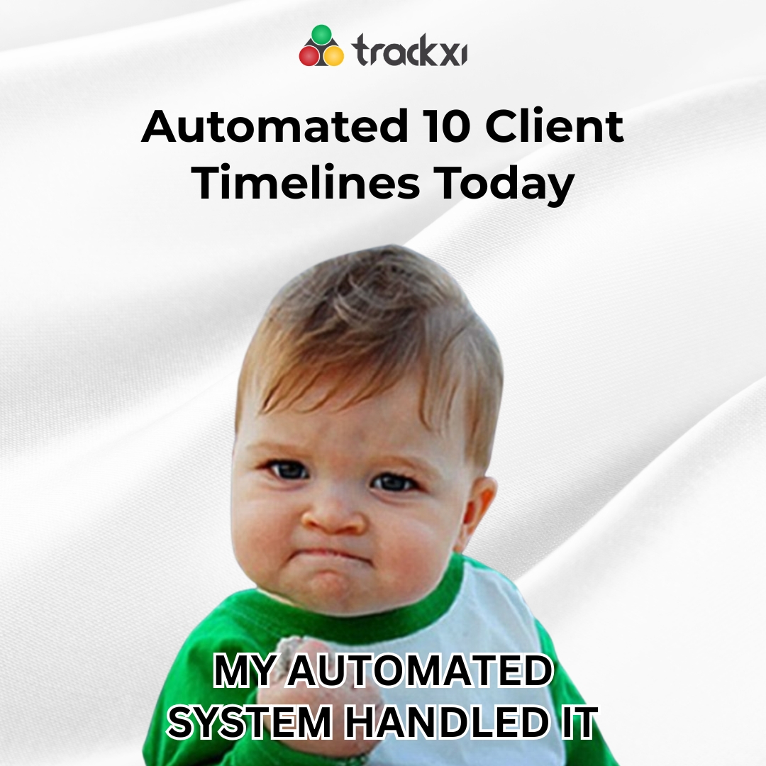 Pure bliss: realizing your system handled the update for you.

Better organization = less stress + more focus on what matters.

What small win did you celebrate this week?

#SmartAutomation #RealtorLife #Trackxi
