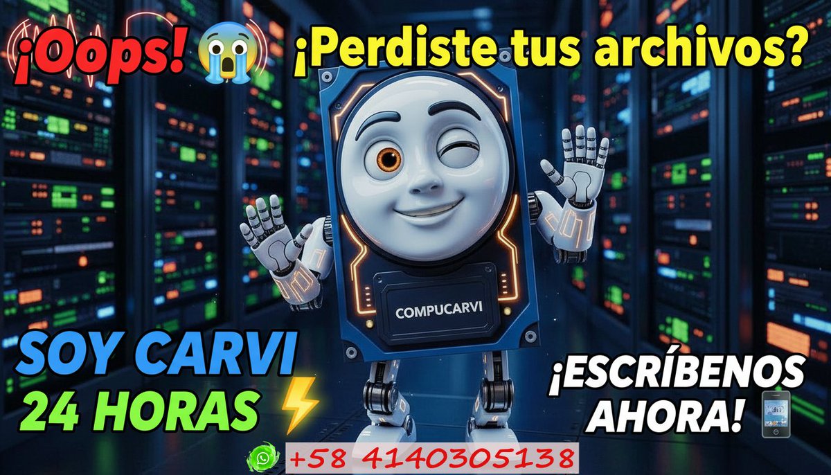 Compucarvi's tweet photo. ¿Tienes tus fotos familiares respaldadas? 📸 Un disco dañado puede borrar décadas de recuerdos en un segundo. En Compucarvi somos especialistas en rescate de 'Herencia Digital'. No te arriesgues. Contáctame ahora: https://t.co/2EGyiFKTR3" https://t.co/NEHJOkx4Be
