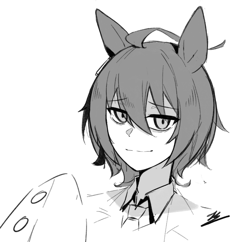 Deadyetnotdead's tweet photo. #umamusume Agnes Tachyon doodle for a friendS https://t.co/HVratS79ji