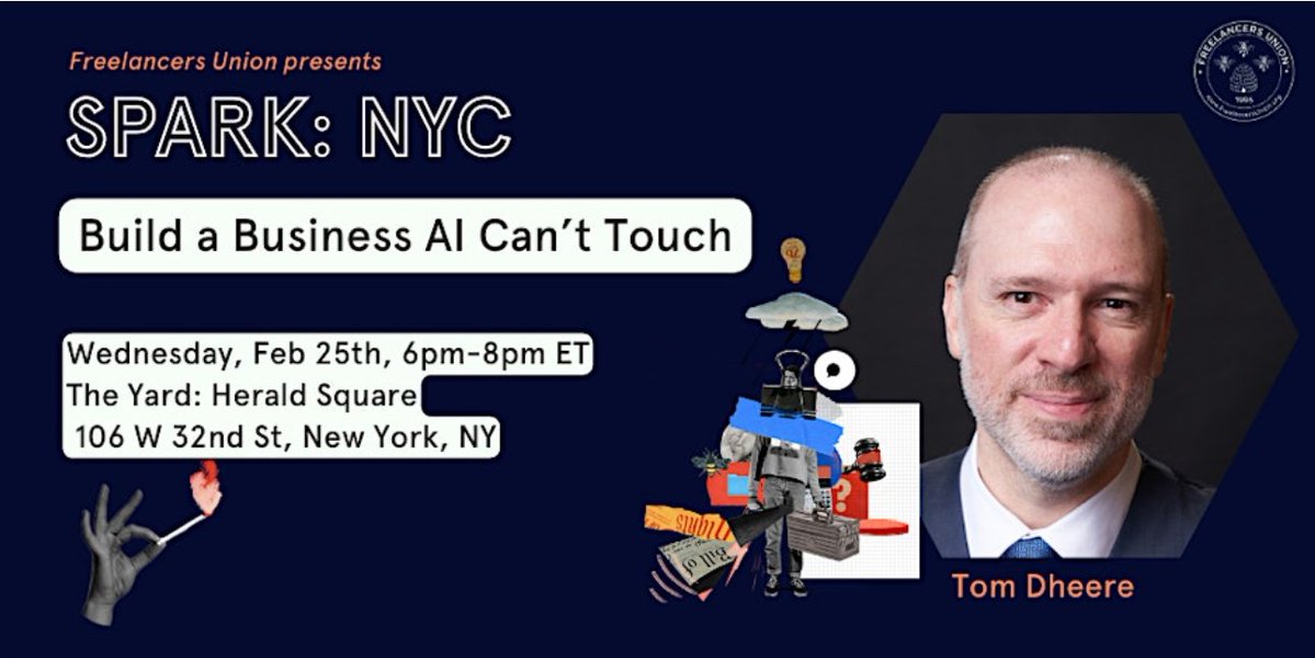 Put your pants on, sign up for my FREE, in-person freelancer marketing workshop, get in a room with other humans,  and do some actual NYC networking!

#VoiceOver #FreelanceBusiness #FreelancersUnion #NYCEvents #MarketingStrategy 

tinyurl.com/5eb8a7rc