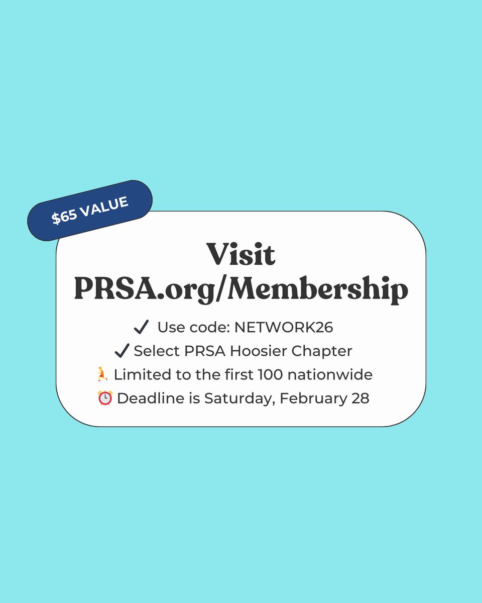 PRSA Hoosier Chapter tweet media