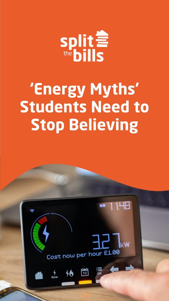 Busting energy myths every student needs to stop believing ⚡🎓

👉 splitthebills.co.uk/blog-page/ener… #StudentLife #EnergyTips #SaveMoney #StudentSavvy 💡💸