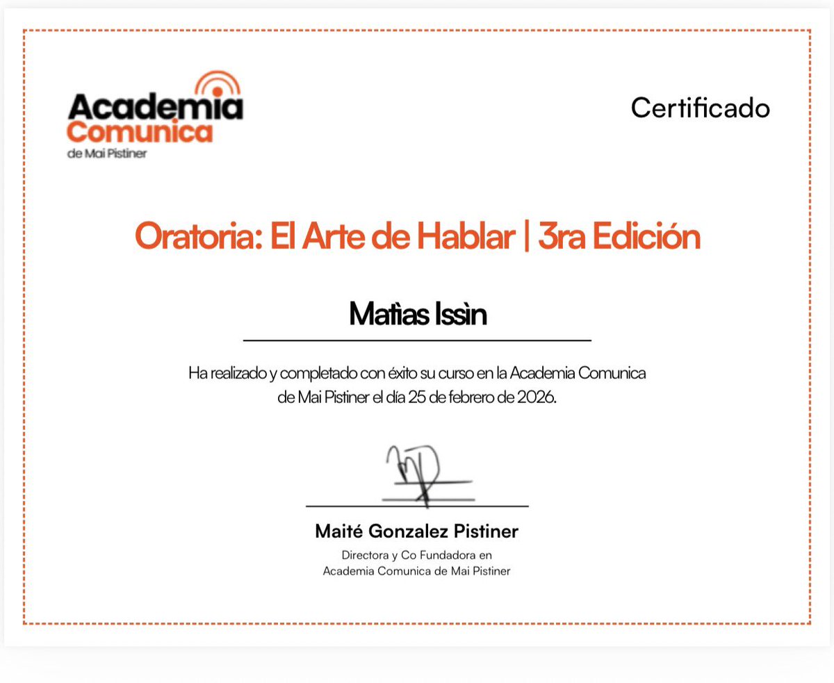 MissinDT's tweet photo. No solo importa lo que hacemos, sino cómo conectamos con los demás y transmitimos nuestras ideas. Este curso me ha brindado herramientas clave para mejorar mi presencia y claridad al comunicar. ¡Listo para poner estas habilidades en práctica en mis próximos proyectos! https://t.co/4S6Asd7JdO