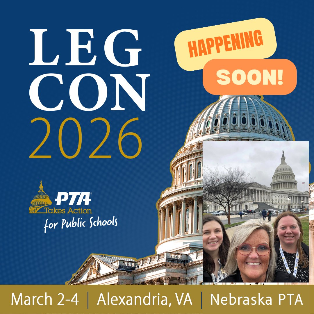 NebraskaPTA's tweet photo. 📣 WE NEED YOUR INPUT! 

Nebraska PTA is headed to Washington D.C. next week to advocate for issues impacting students, families, and public schools! 

Will you share you story with us? https://t.co/iUOvPmi0pw
