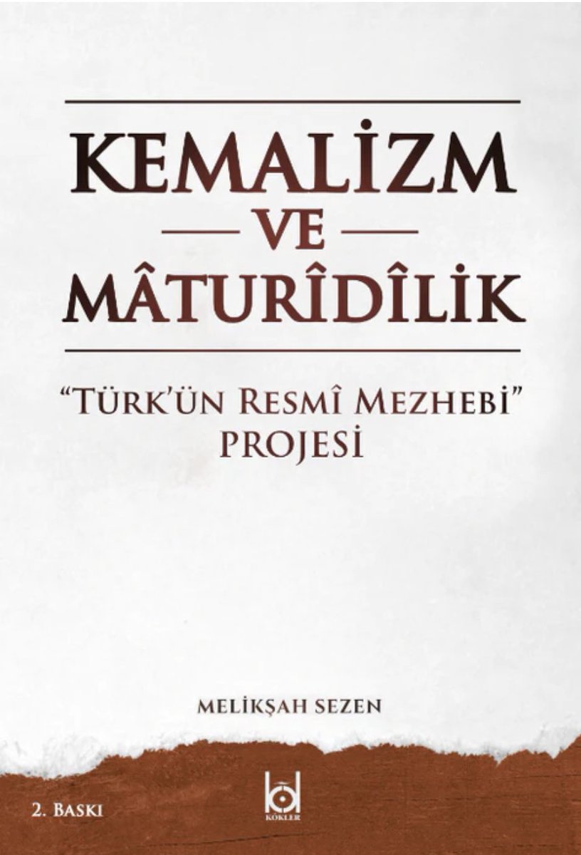 Melikşah Sezen <a href="/Mlkshszn/">Melikşah Sezen</a> 'in kaleme aldığı "Kemalizm ve Mâturîdîlik" adlı eserin 2. basımı Kökler Yayınları'ndan çıktı. Eseri Kökler Kitabevi'nden temin edebilirsiniz. Temin bağlantısı: koklerkitab.com/products/kemal…