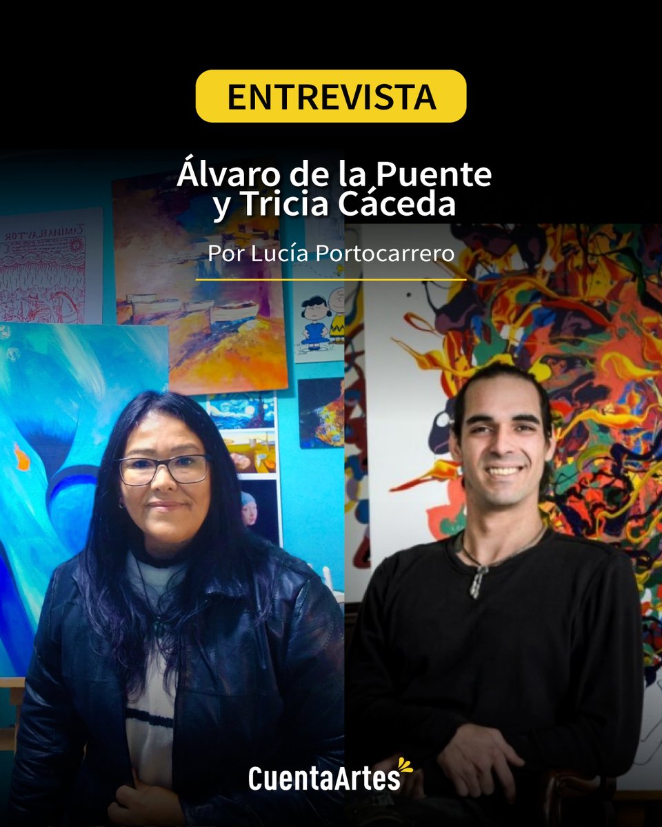 #ENTREVISTA 
Álvaro de la Puente y Tricia Cáceda son gestores culturales independientes dedicados a promover y revalorizar el arte a través del trabajo colaborativo entre artistas.
El 7 de marzo de 2026 inauguran “Diálogos Creativos”, una muestra colectiva que reúne a 40 artistas