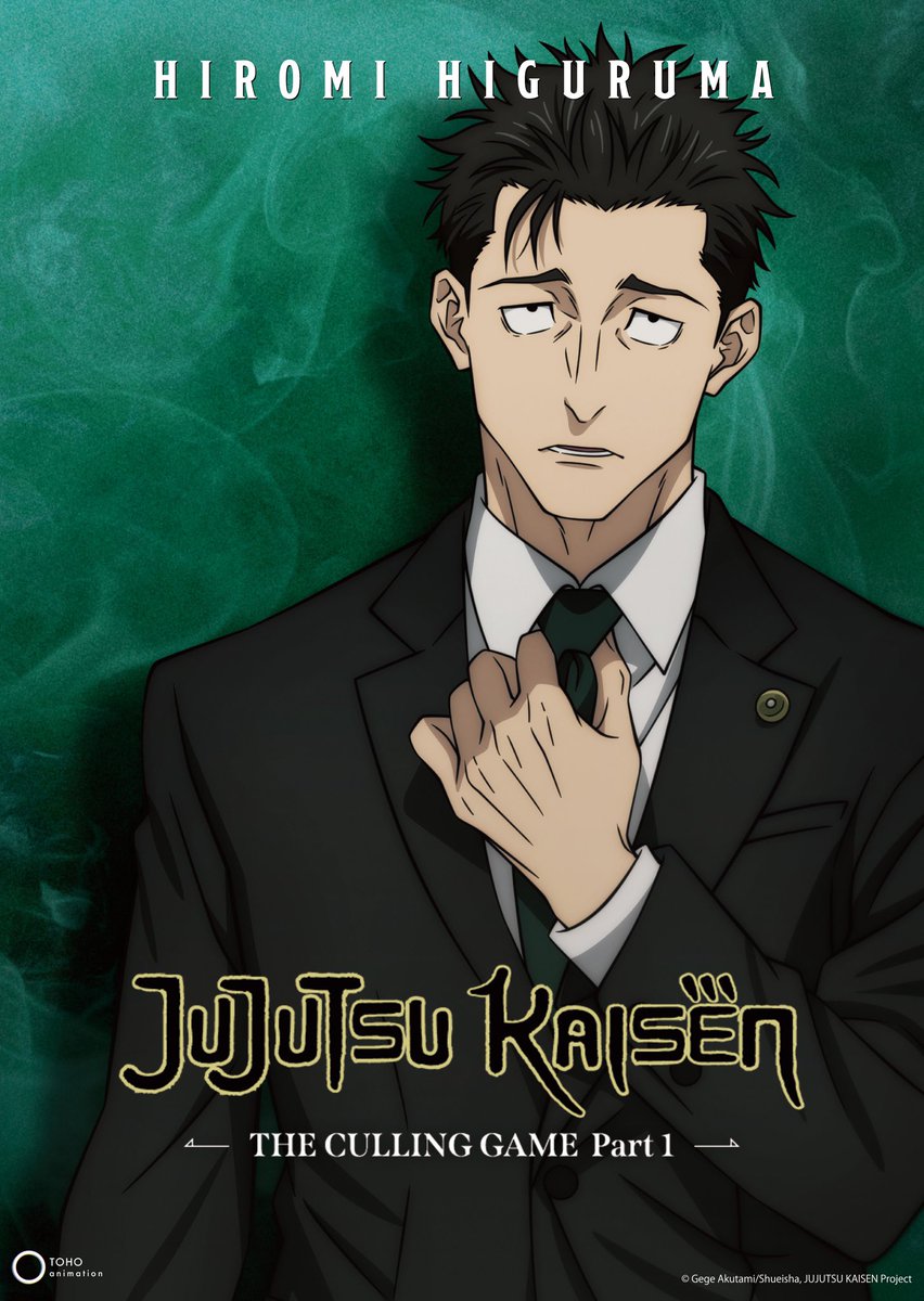 【New Character Visual】
JUJUTSU KAISEN Season 3
"The Culling Game Part 1" 

Character: Hiromi Higuruma 

✨More: jujutsukaisen.jp