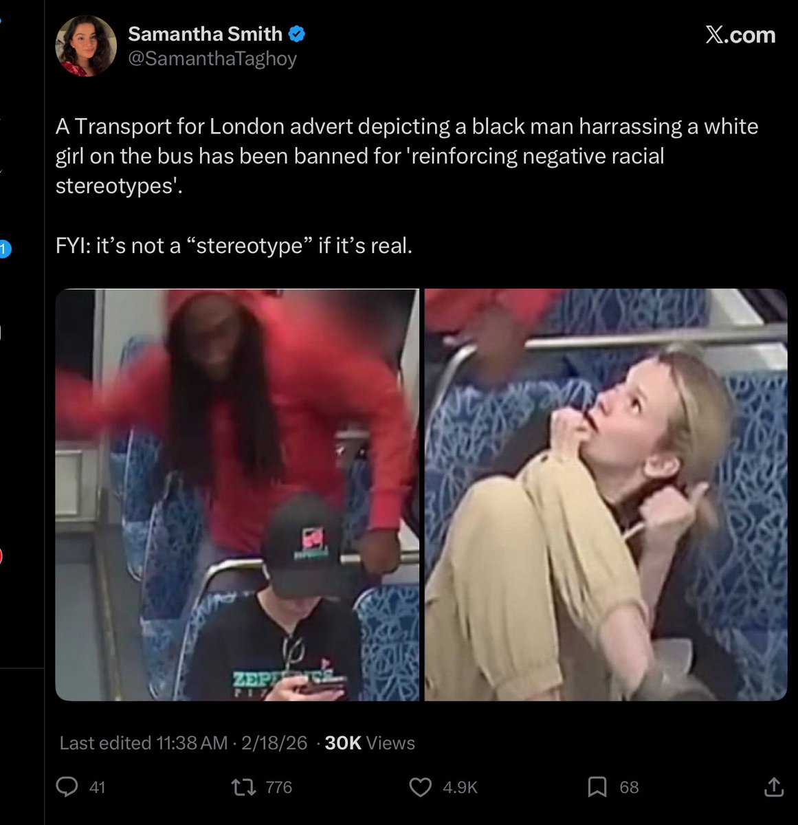 “I know racism
I’ve experienced it my whole life.” 

You’ve been perpetuating it. That’s for sure.