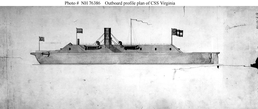 ⛴️A new kind of warship changed naval history.

#OTD in 1862 the CSS Virginia steamed into Hampton Roads and destroyed the USS Cumberland and USS Congress.

Wooden warships suddenly look very old.
Iron had arrived.

#CivilWar #TodayInHistory
