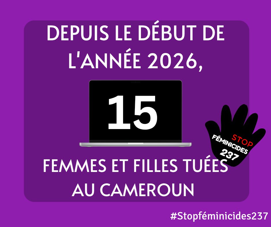 Les corps sans vie portant des signes d'abus sexuels de 2 adolescentes ayant disparues le lundi 23 février 2026, retrouvées ce jour dans la ville de Kribi, région du Sud.

Une enquête a été ouverte pour rechercher les responsables de ce crime.

#Stopféminicides237
#Cameroun