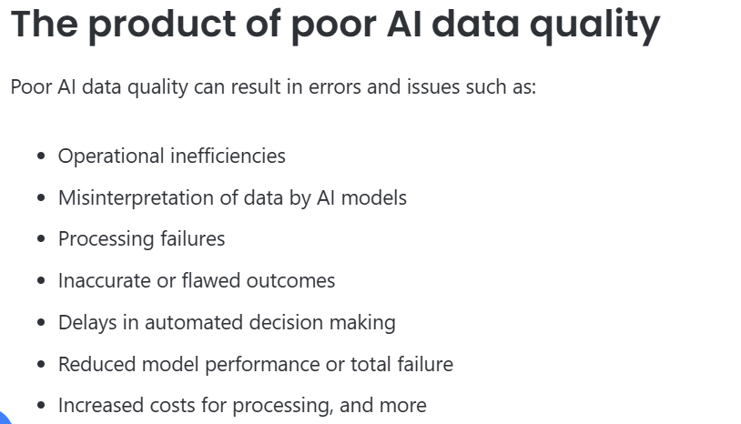 Iamnotmanish's tweet photo. You can build the smartest AI model in the world… but if your data is messy, biased, or inconsistent, it won’t actually work. 
Great AI isn’t about complexity, it’s about clean, accurate, meaningful data that reflects reality. The better the data, the better the outcomes.
If your AI isn’t delivering, start with the data.
#AI #Data