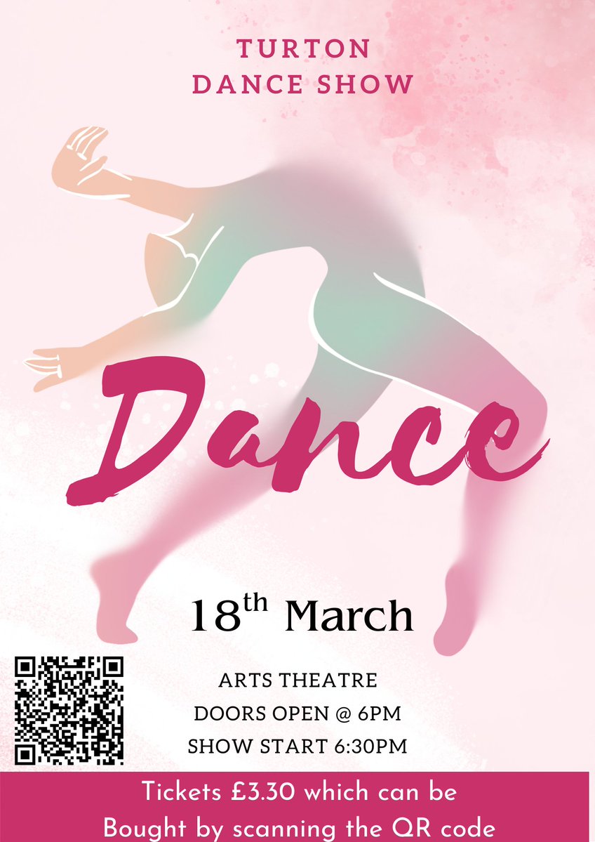 Turton Dance Show - 18th March, 6pm.

trybooking.com/uk/GBZI?qr=tru…