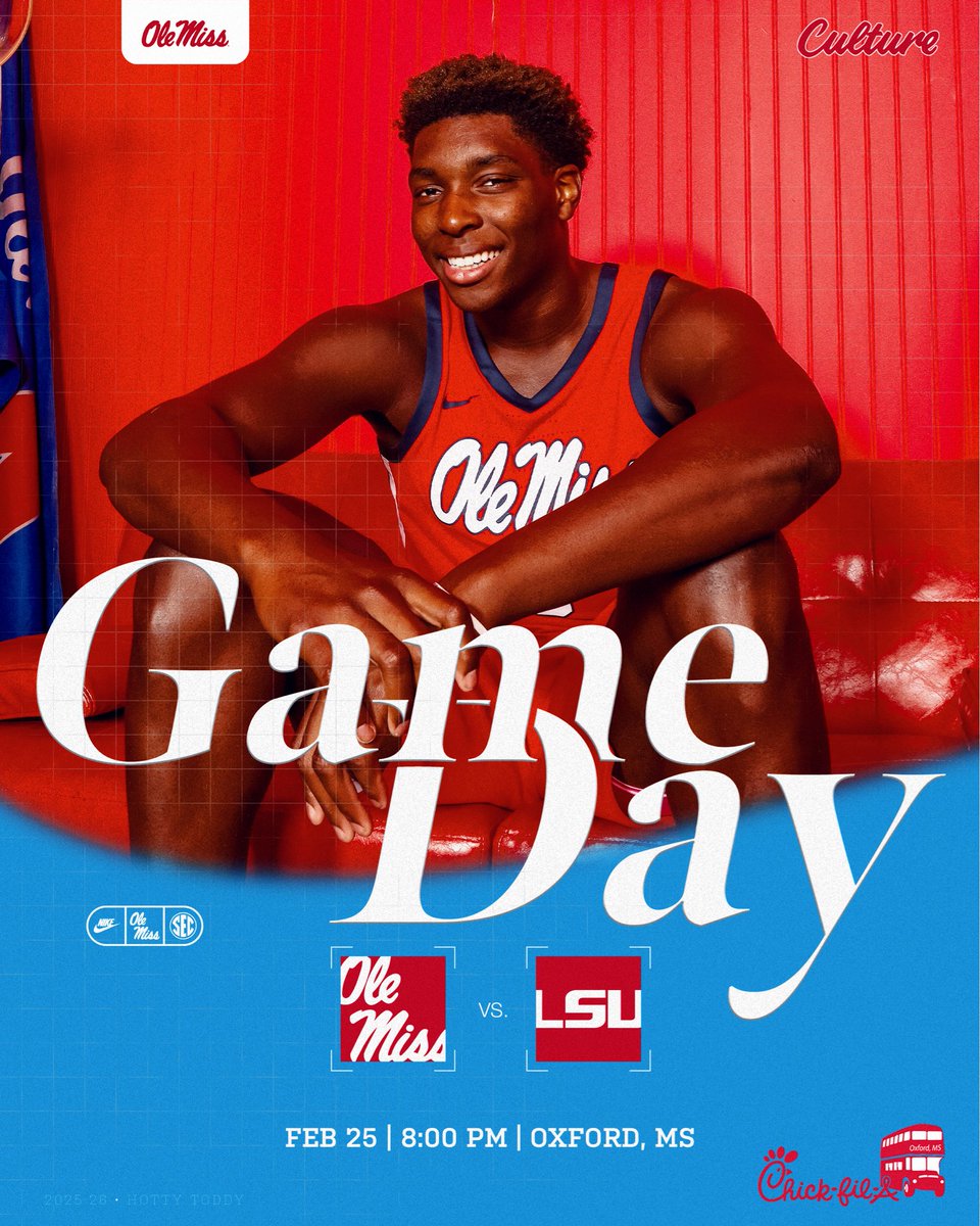 It’s Gameday! 
⏰ 8PM
📍The Pavilion
🆚 LSU
📺 SEC Network

#HottyToddy x #Culture