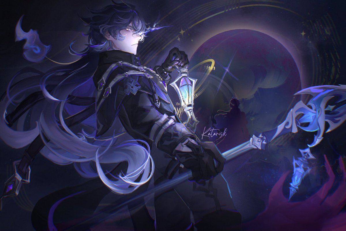 Katarisk's tweet photo. Flins 🌌🌒 
(Reposted)
#GenshinImpact  #flins #原神 https://t.co/fRLoqNgmAO