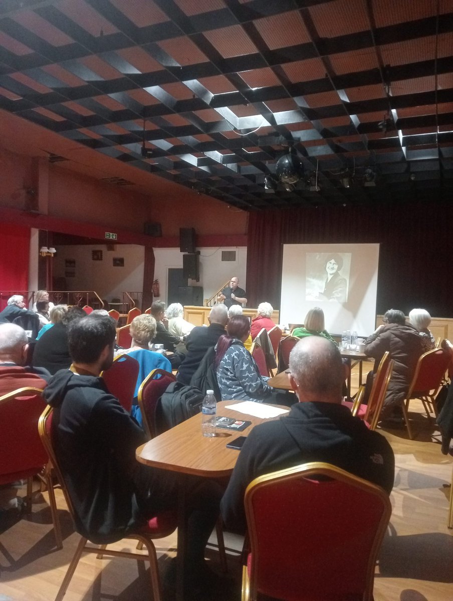 Another packed venue listening to <a href="/MikeCovell/">Mike Covell</a> talk about ghosts and Hull hangings this one east Hull and the Willows Club Holderness Road