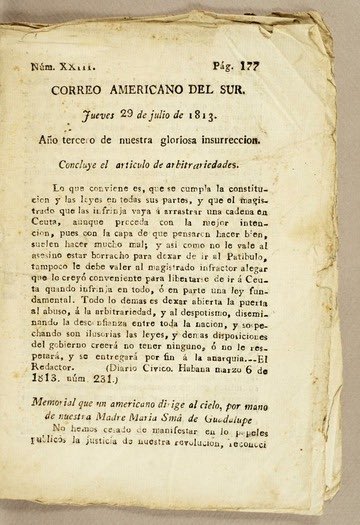 PGaleanaH's tweet photo. #undíacomohoy en 1813 el Correo Americano del Sur publicó su primer número. Su objetivo fue dar a conocer las causas, las campañas y la correspondencia relevante de los insurgentes.
⬇️ https://t.co/U6p8XqdyUP