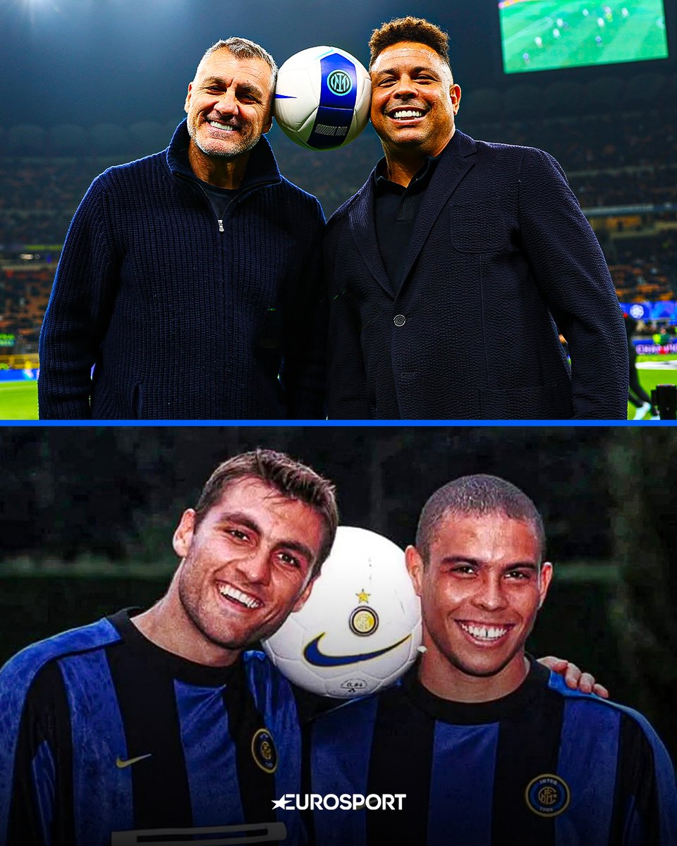 Eurosport_IT's tweet image. Qua scende la lacrimuccia 😭

#Calcio #Vieri #Ronaldo #Inter