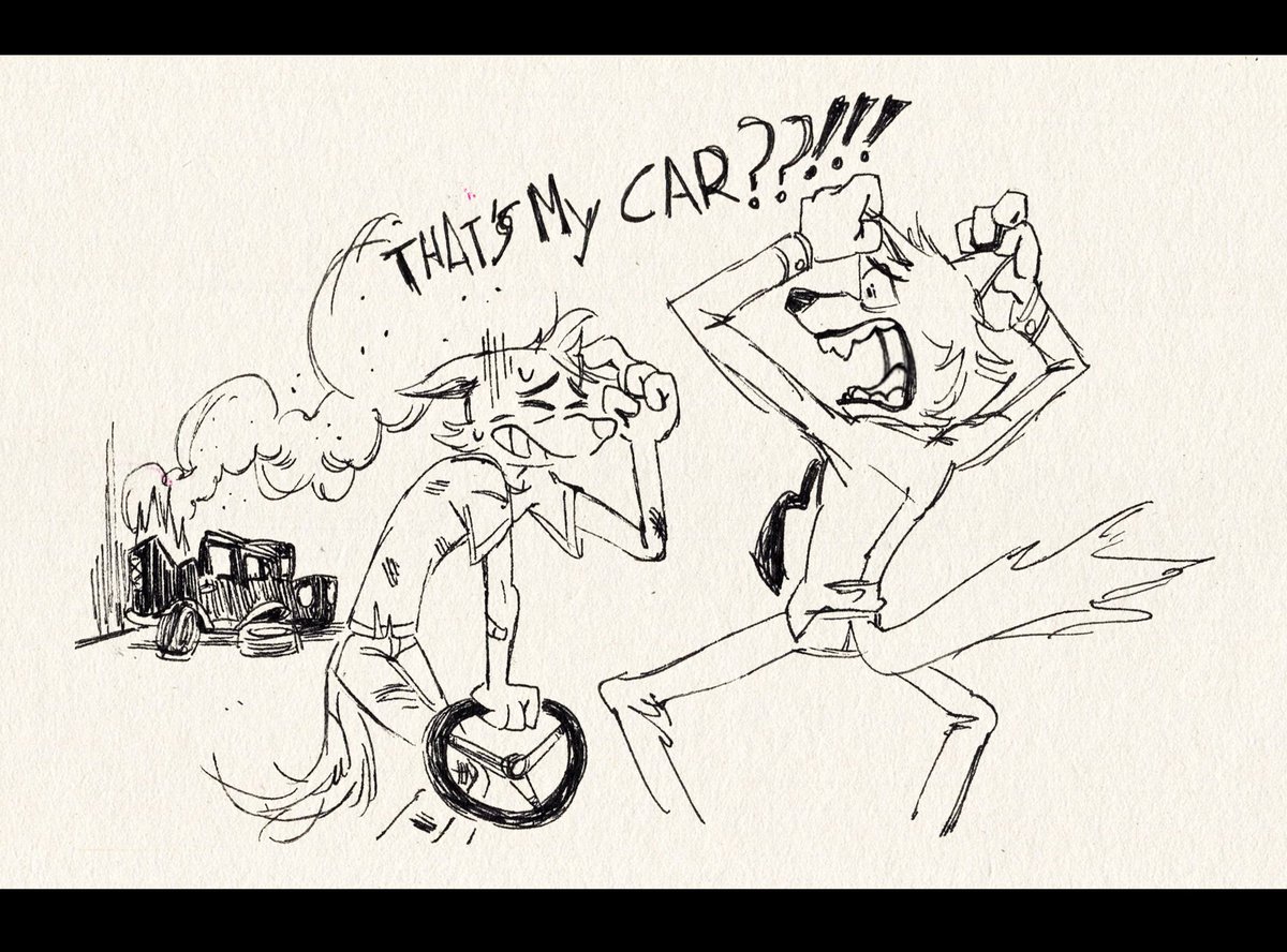 PauPablosky's tweet image. I hope that we can see her at TheBadGuys3, when I saw his concept on twitter years ago I started imagine how funny her interactions with her parents would be, and wonder about their family dynamic
Pd:he stole her bully's bike
#TheBadGuys #TheBadGuys2 #wolfington #fanartanime