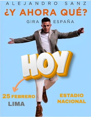 Hoy se viene conciertazo 🎶🎤
#YAhoraQué +
#Lima 
#EntreNotasYVersosDeSanz
<a href="/AlejandroSanz/">Alejandro Sanz</a>
<a href="/NotasVersosSanz/">Entre Notas y Versos de Sanz</a> <a href="/seitrackes/">SeitrackES</a> <a href="/SonyMusicSpain/">Sony Music Spain</a>