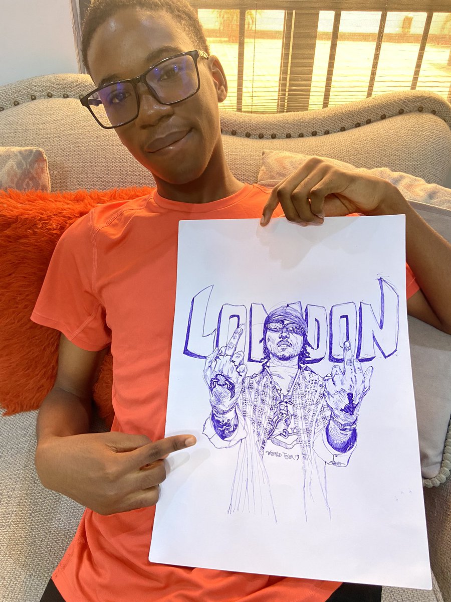 Need London to see this, pen art of London by my little brother! <a href="/thisizyourgoat/">🐐🐐🐐</a> <a href="/thisizyourgoat/">🐐🐐🐐</a> !!